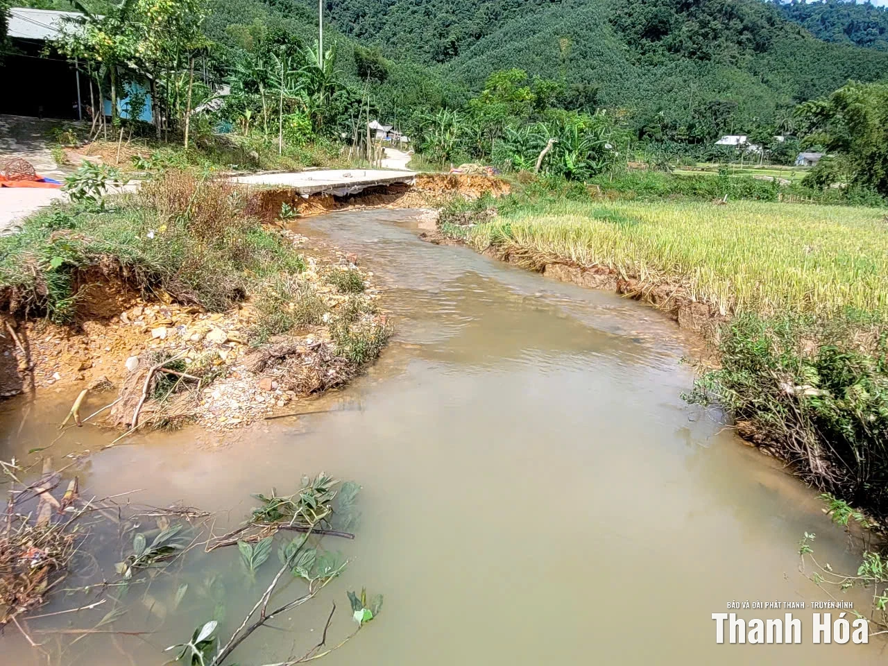 Xã Thanh Quân khẩn trương khắc phục hậu quả sau bão