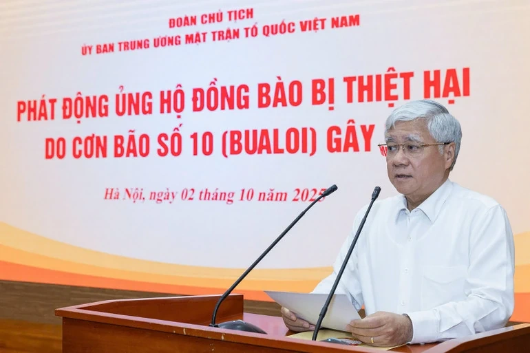 Ủy ban Trung ương Mặt trận Tổ quốc Việt Nam tiếp nhận hơn 670 tỷ đồng ủng hộ đồng bào ảnh hưởng bởi cơn bão số 10