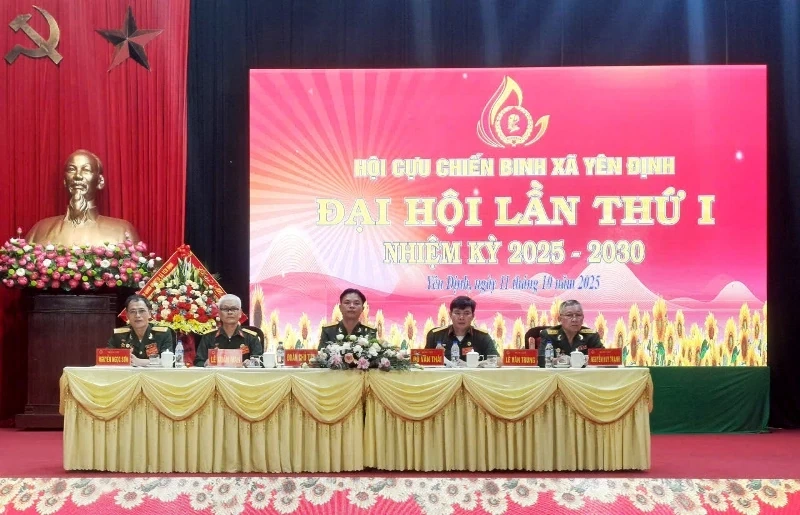 Đại hội đại biểu Hội cựu chiến binh xã Yên Định lần thứ I, nhiệm kỳ 2025 - 2030