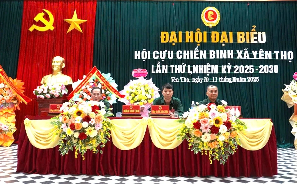 Đại hội đại biểu Hội Cựu chiến binh xã Yên Thọ lần thứ I, nhiệm kỳ 2025-2030