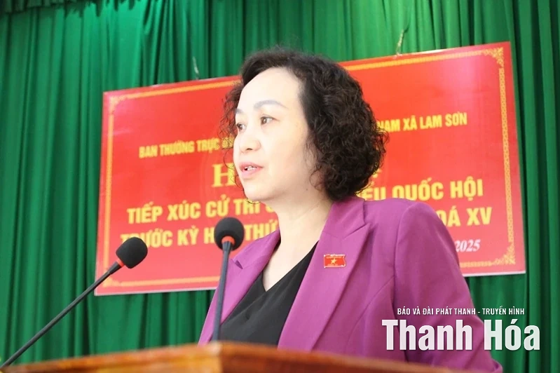 ĐBQH tỉnh ghi nhận nhiều vấn đề dân sinh cử tri xã Lam Sơn phản ánh