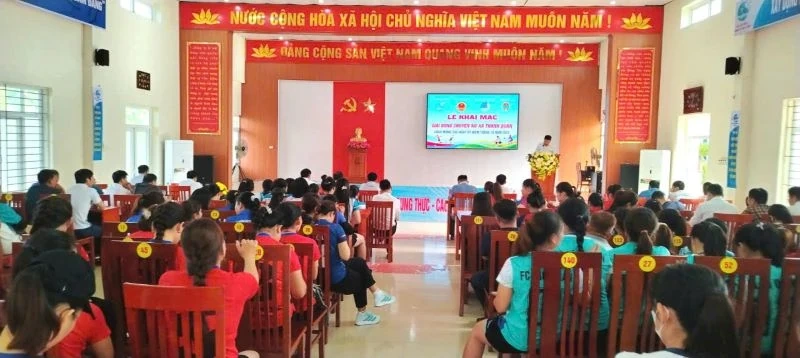 Xã Thanh Quân khai mạc Hội thao chào mừng Đại hội Đảng bộ tỉnh Thanh Hóa lần thứ XX