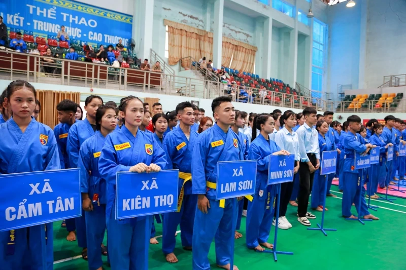 Hơn 300 vận động viên tham gia giải Vovinam tỉnh Thanh Hoá