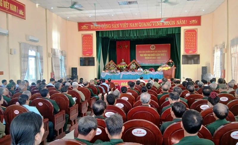 Đại hội đại biểu Hội CCB xã Nga Thắng lần thứ I