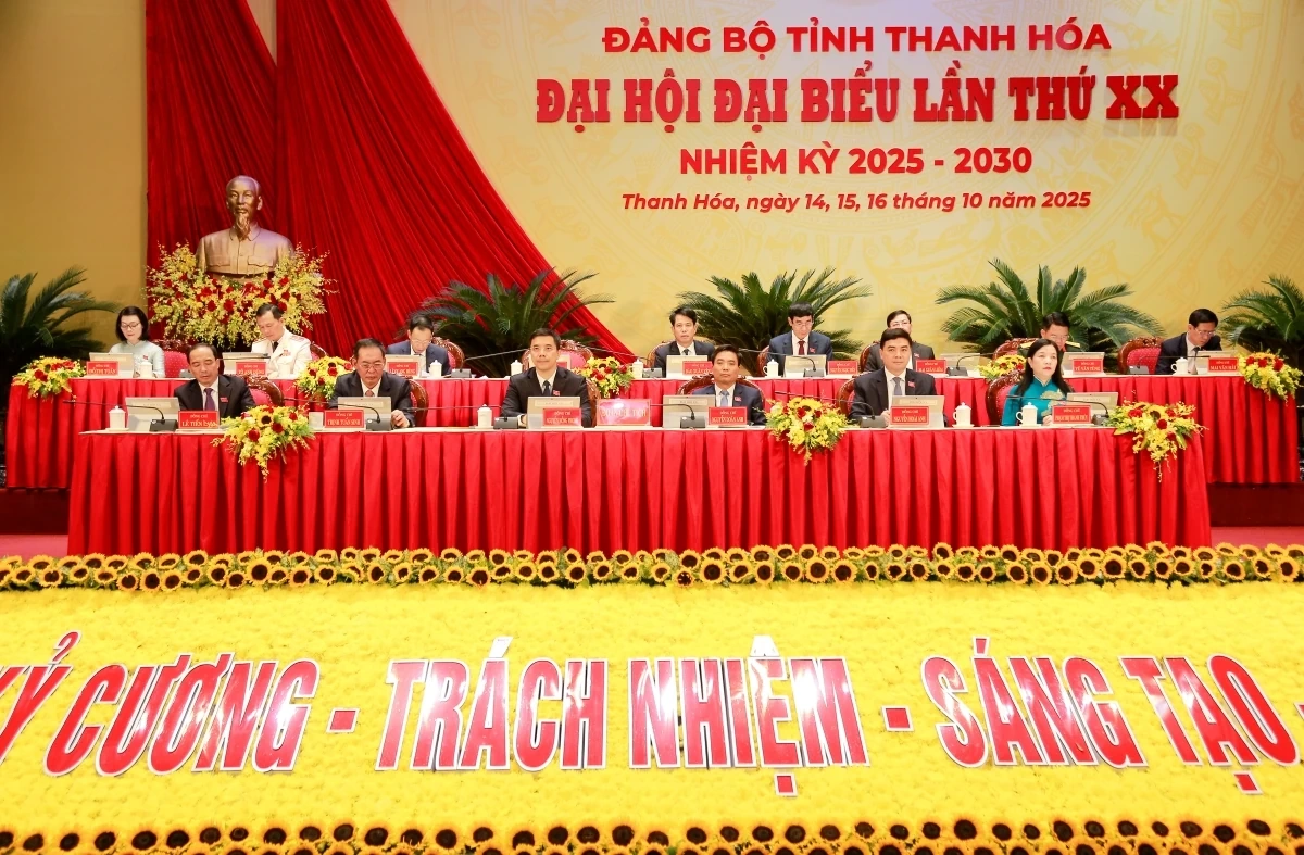 Đại hội đại biểu Đảng bộ tỉnh Thanh Hóa lần thứ XX, nhiệm kỳ 2025-2030 hoàn thành phiên trù bị