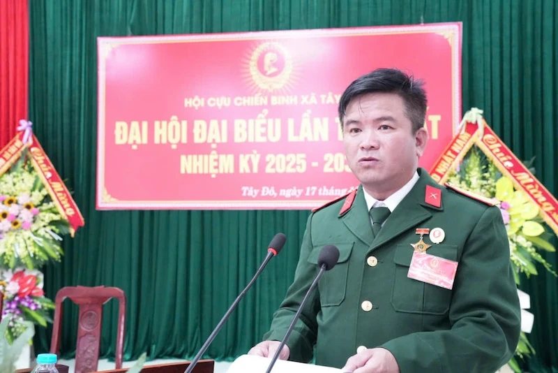 Đại hội đại biểu Hội Cựu chiến binh xã Tây Đô lần thứ I