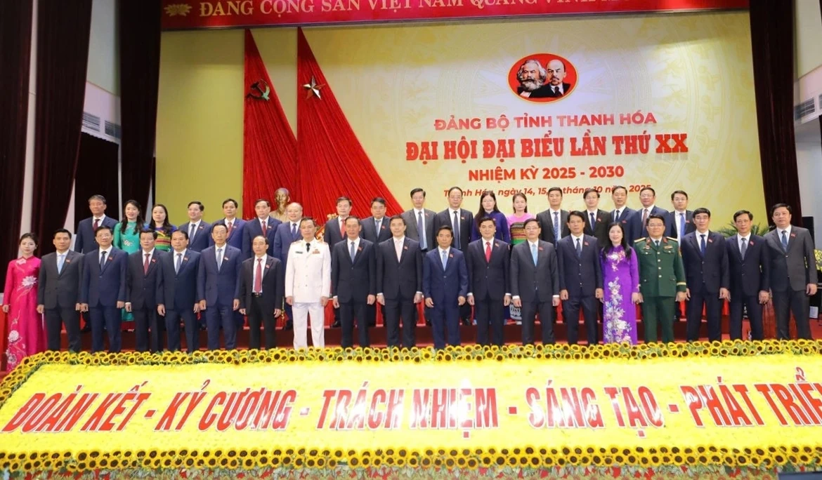 Khai mạc trọng thể Đại hội đại biểu Đảng bộ tỉnh Thanh Hóa lần thứ XX, nhiệm kỳ 2025-2030