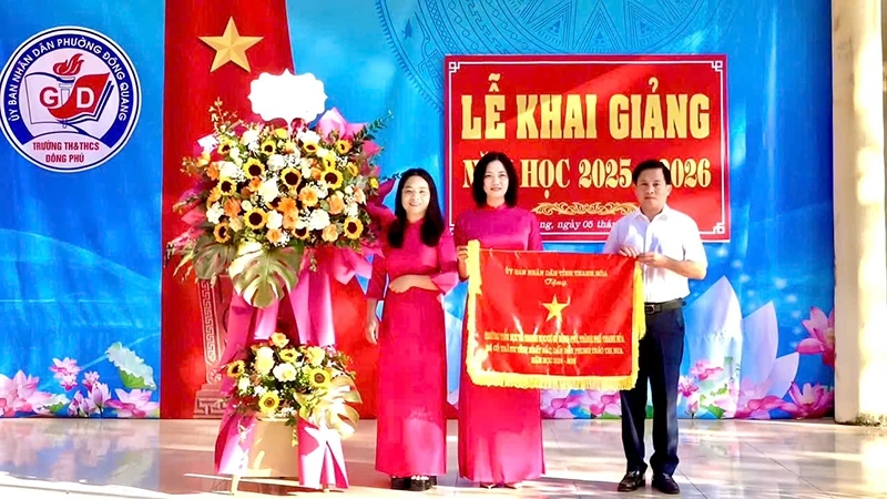 Học và làm theo Bác ở Trường TH&THCS Đông Phú