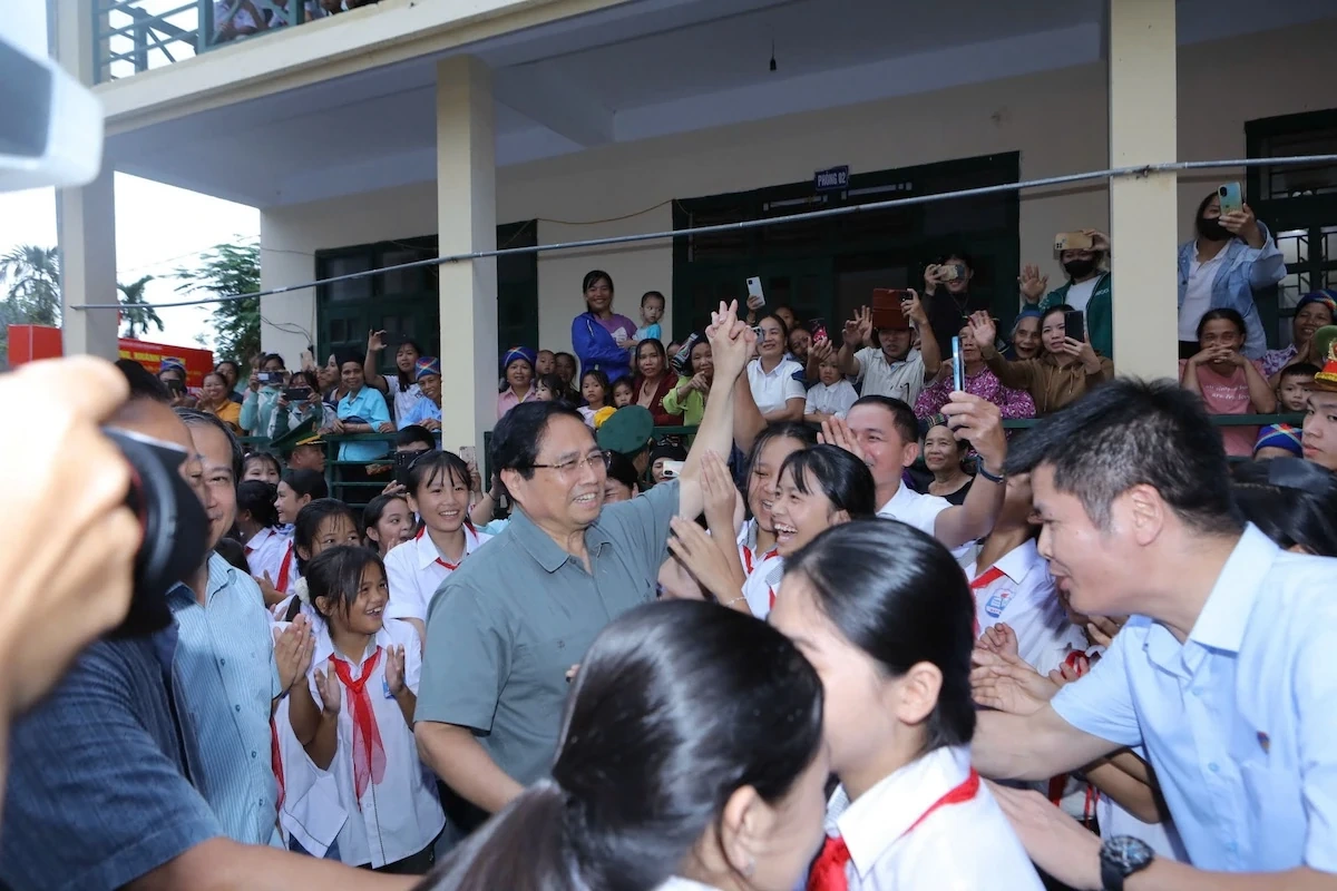 Thủ tướng Chính phủ Phạm Minh Chính dự lễ khởi công Trường nội trú liên cấp Tiểu học và THCS Bát Mọt