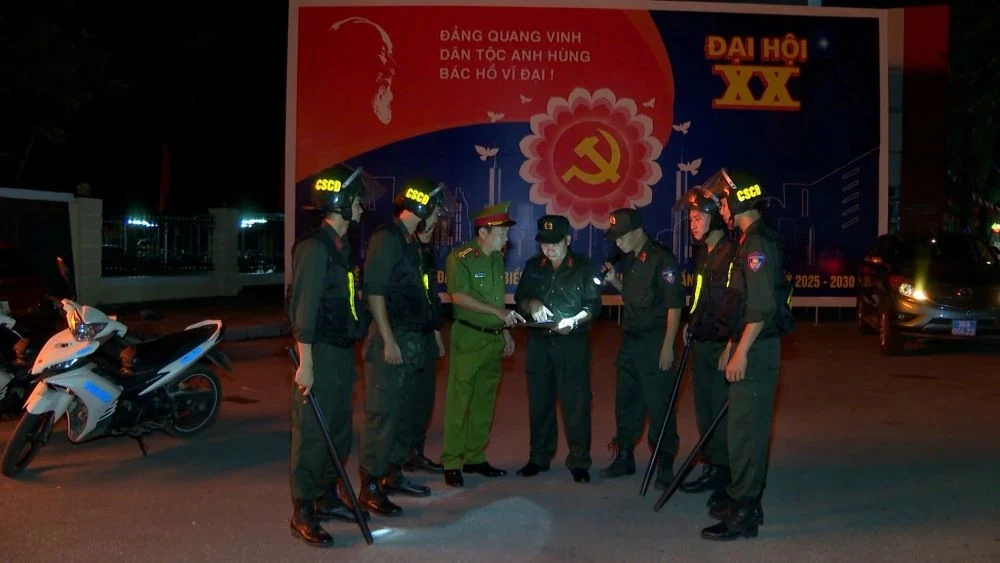 Bảo vệ an ninh, an toàn cho Đại hội Đảng bộ tỉnh Thanh Hóa lần thứ XX