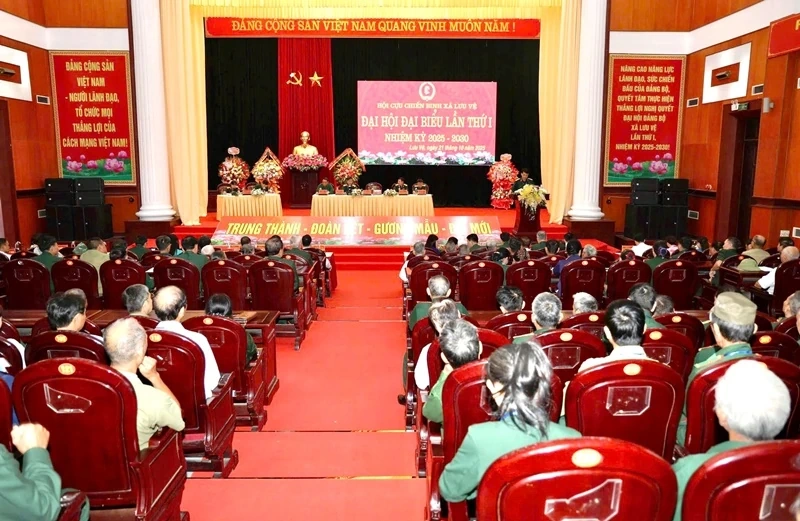 Đại hội đại biểu Hội Cựu chiến binh xã Lưu Vệ