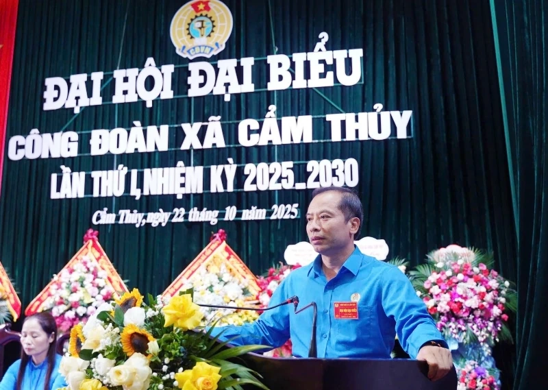 Công đoàn xã Cẩm Thủy đổi mới, sáng tạo vì quyền lợi đoàn viên, người lao động