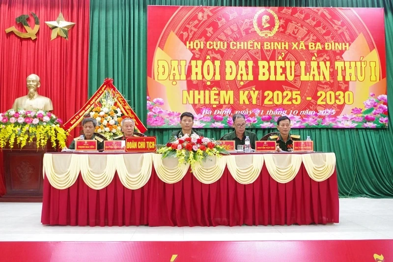 Đại hội đại biểu Hội Cựu chiến binh xã Ba Đình