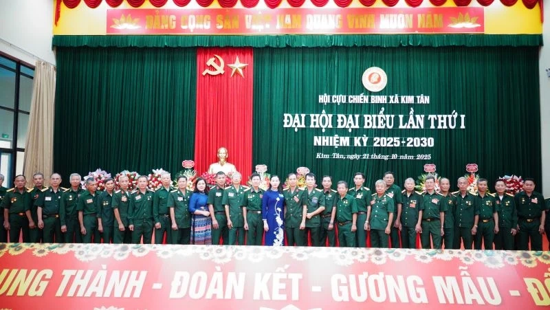 Đại hội đại biểu Hội Cựu chiến binh xã Kim Tân