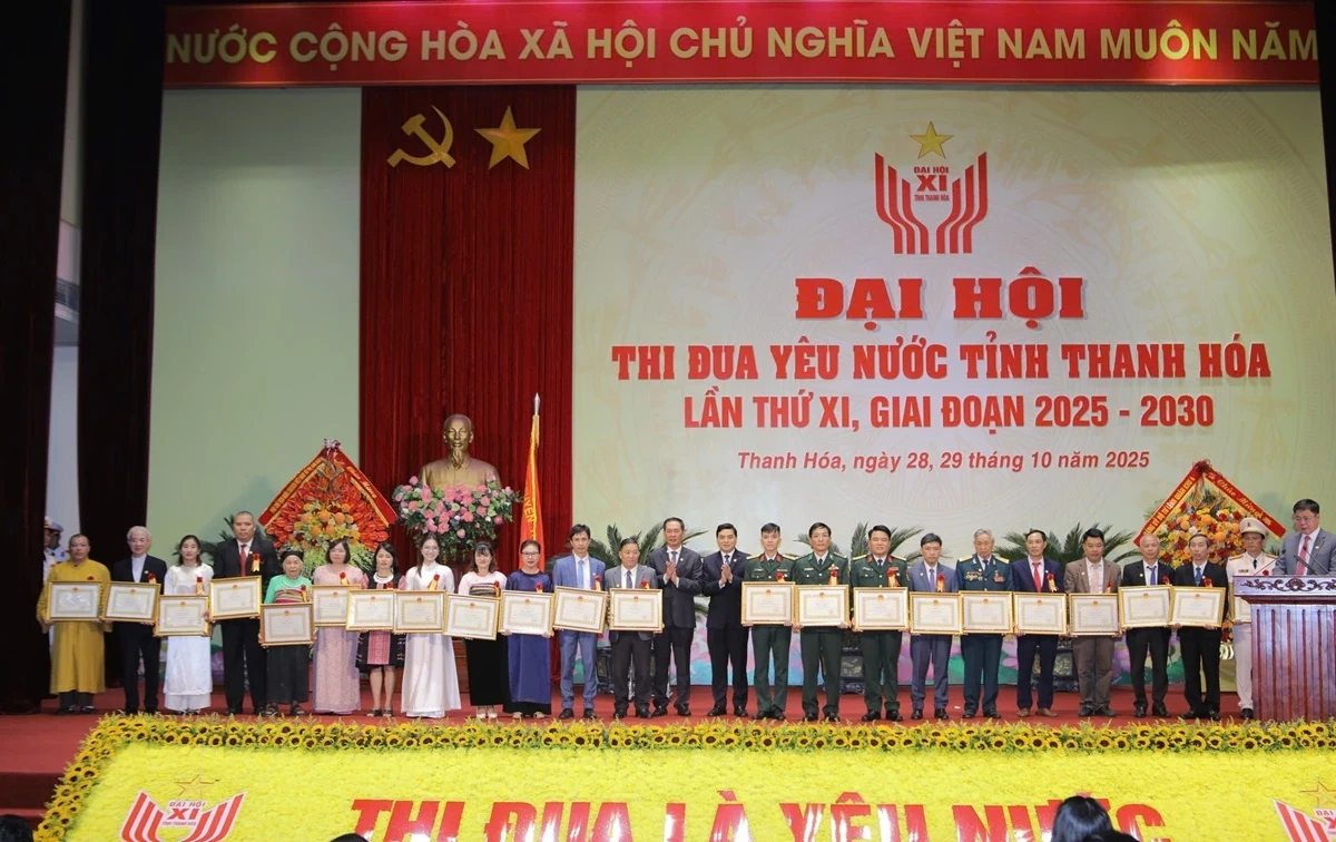 Tỉnh Thanh Hóa tổ chức trọng thể Đại hội Thi đua yêu nước lần thứ XI, giai đoạn 2025-2030