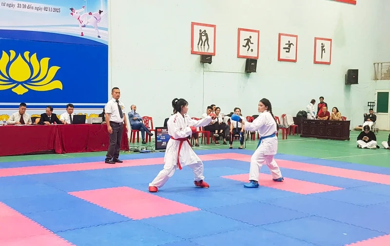 Bế mạc Giải Karate trong chương trình Đại hội Thể dục thể thao tỉnh Thanh Hóa