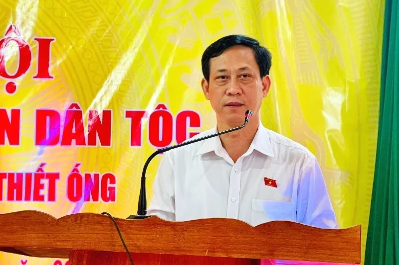 Phó Trưởng Đoàn ĐBQH tỉnh Mai Văn Hải dự Ngày hội đại đoàn kết toàn dân tại xã Thiết Ống