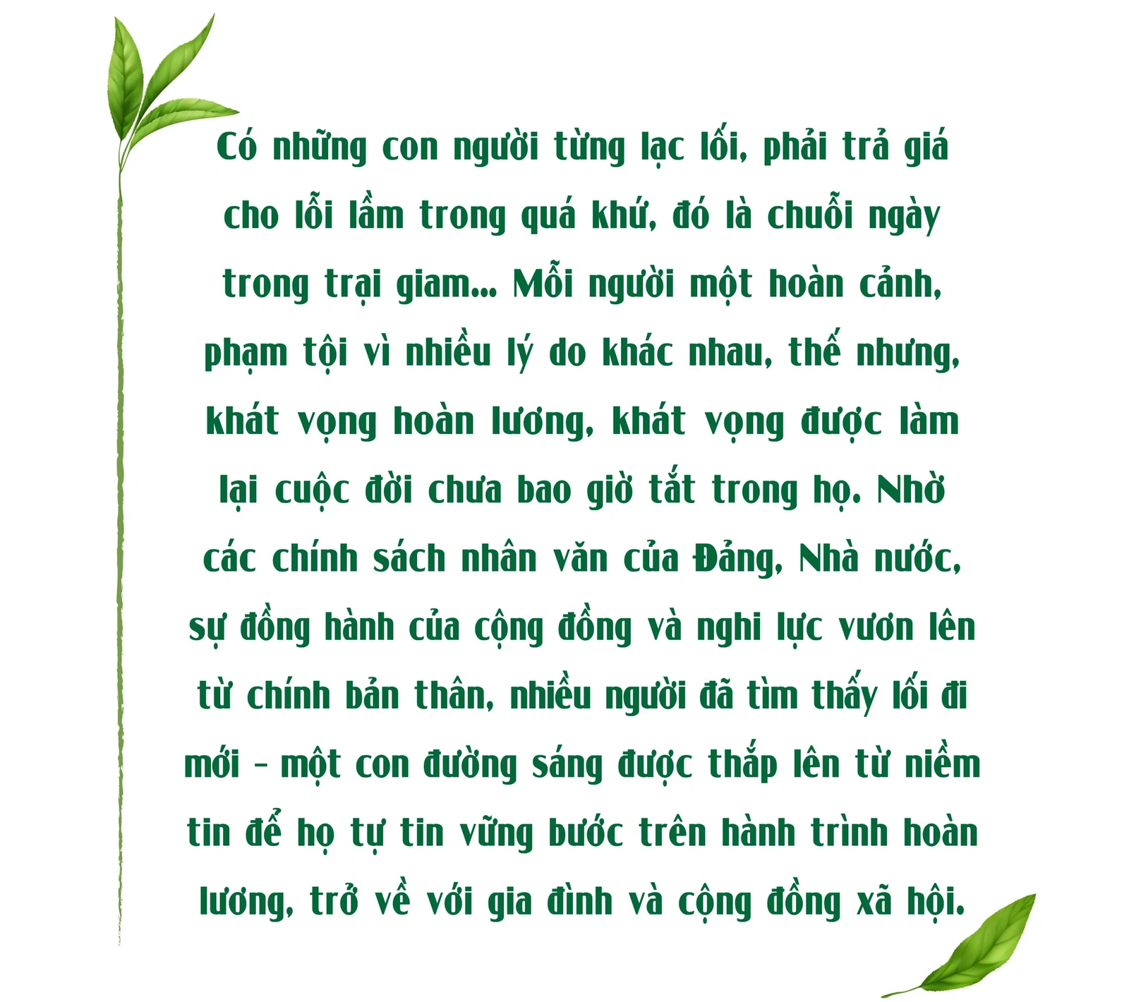 [E-Magazine] Ánh sáng của niềm tin - Mở lối cho người hoàn lương