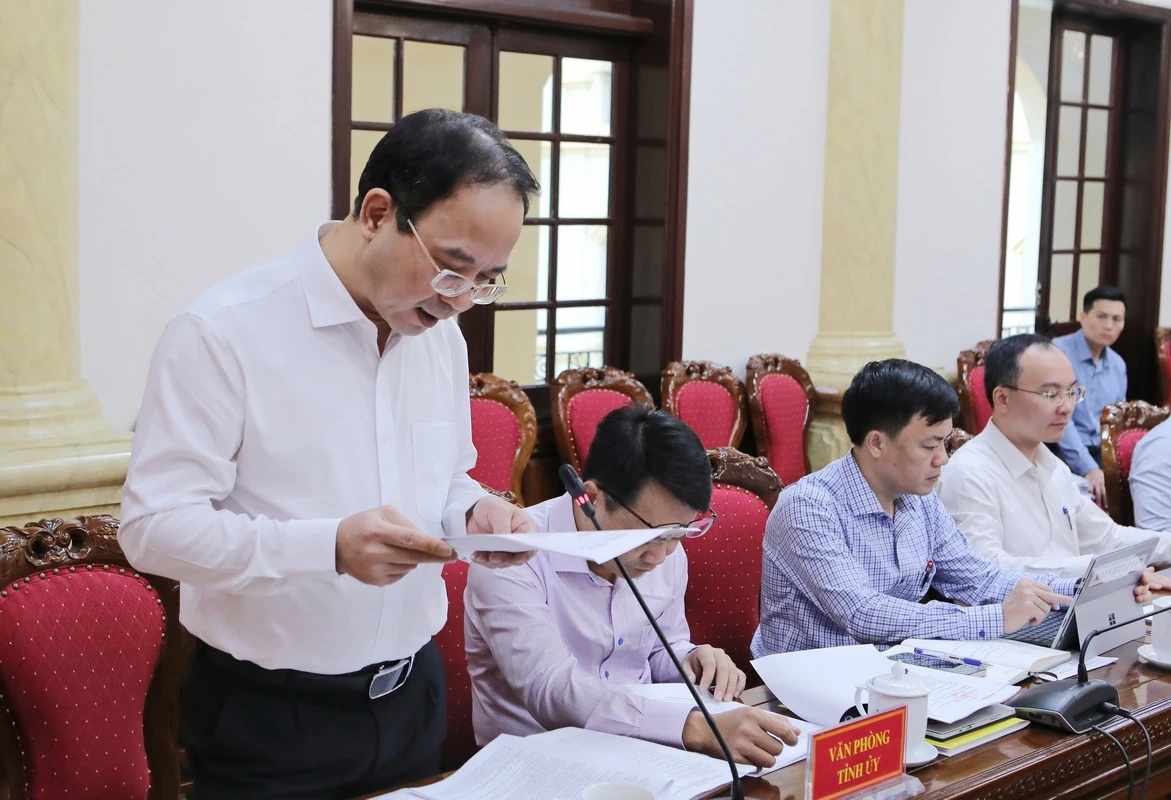 Ban Thường vụ Tỉnh ủy thống nhất nhiều nội dung quan trọng do Ban Thường vụ Đảng ủy UBND tỉnh trình