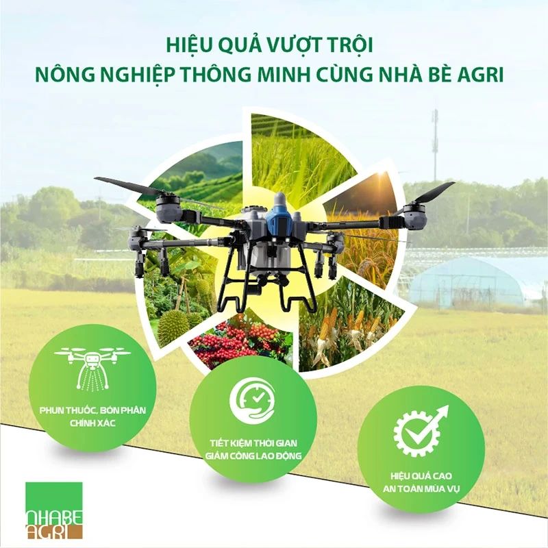 Máy bay phun thu ốc n ông nghi ệp: Bước tiến c ách m ạng trong canh t ác lúa Vi ệt Nam