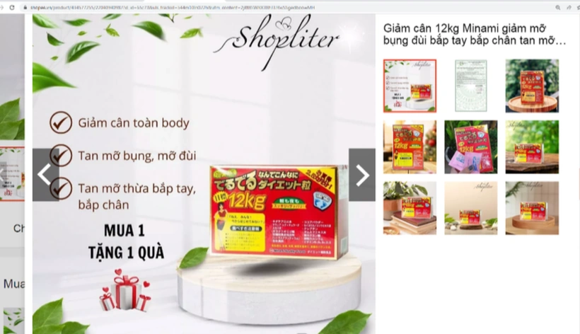 Bộ Y tế: Phát hiện sản phẩm giảm cân Minami giả mạo bản công bố