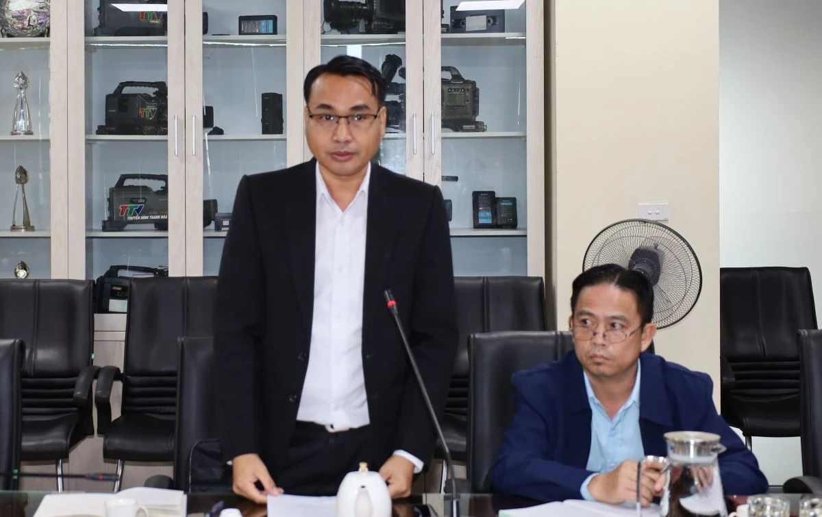 Đoàn cán bộ lãnh đạo quản lý Báo chí và Truyền thông Lào thăm, làm việc tại Báo và Đài Phát thanh – Truyền hình Thanh Hóa