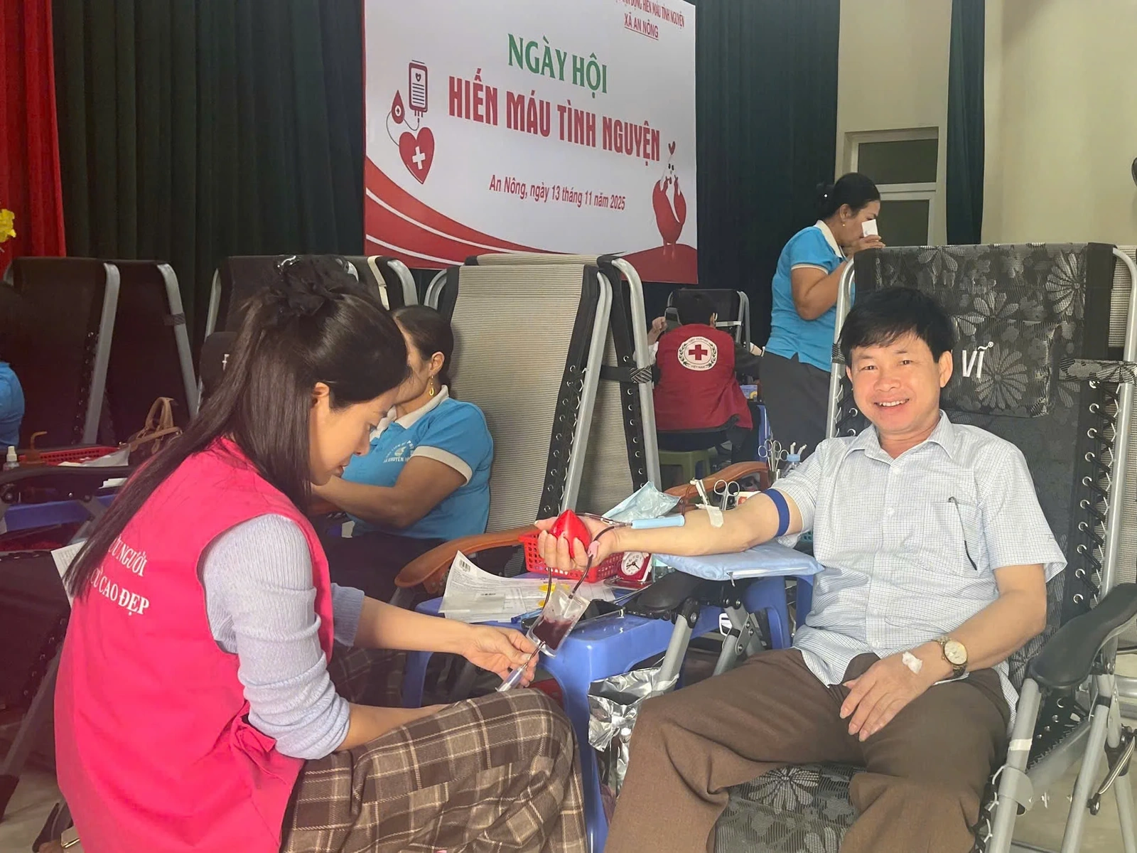Xã An Nông tổ chức ngày hội hiến máu tình nguyện năm 2025
