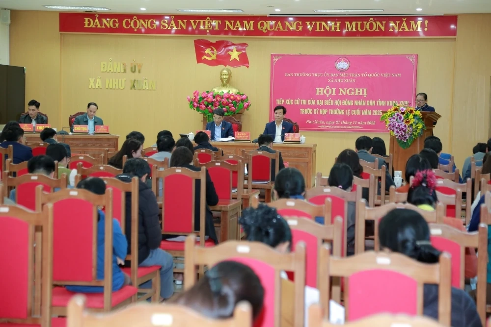 Tổ đại biểu HĐND tỉnh tiếp xúc cử tri xã Như Xuân