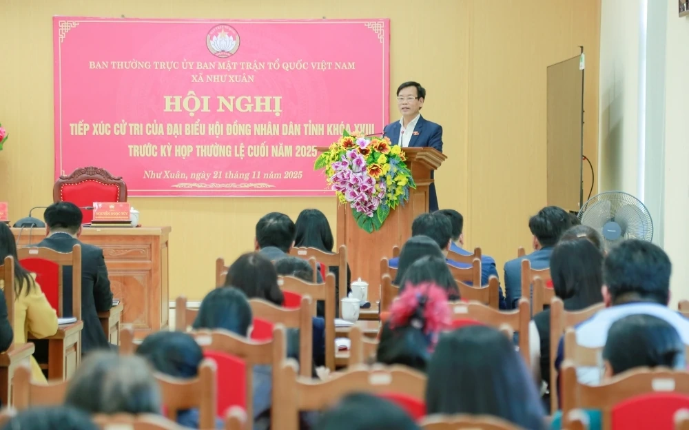 Tổ đại biểu HĐND tỉnh tiếp xúc cử tri xã Như Xuân