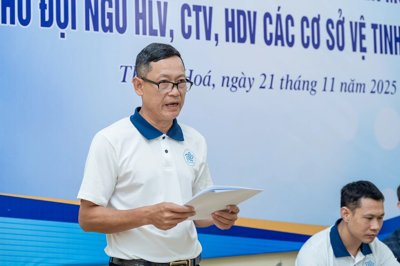 Cựu tuyển thủ Nguyễn Bảo Quân “truyền lửa” tại lớp tập huấn dành cho HLV các cơ sở vệ tinh năm 2025