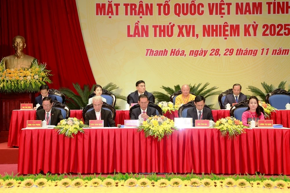 Phiên thứ nhất Đại hội đại biểu MTTQ Việt Nam tỉnh Thanh Hóa lần thứ XVI, nhiệm kỳ 2025-2030