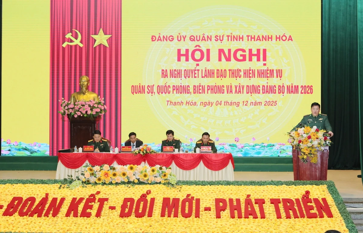 Đảng ủy Quân sự tỉnh ra Nghị quyết thực hiện nhiệm vụ Quân sự, Quốc phòng và xây dựng Đảng bộ năm 2026