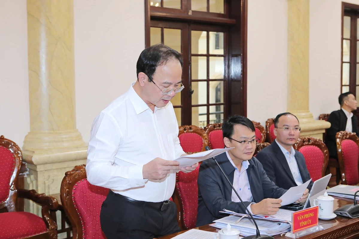 Ban Thường vụ Tỉnh ủy đánh giá toàn diện tình hình thực hiện nhiệm vụ năm 2025; thống nhất mục tiêu, giải pháp chủ yếu năm 2026