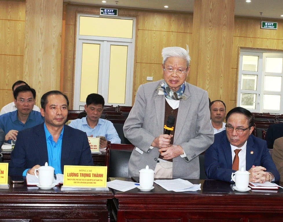 Góp ý vào dự thảo Thông báo của Ủy ban MTTQ tỉnh tại kỳ họp thường lệ cuối năm HĐND tỉnh Thanh Hóa