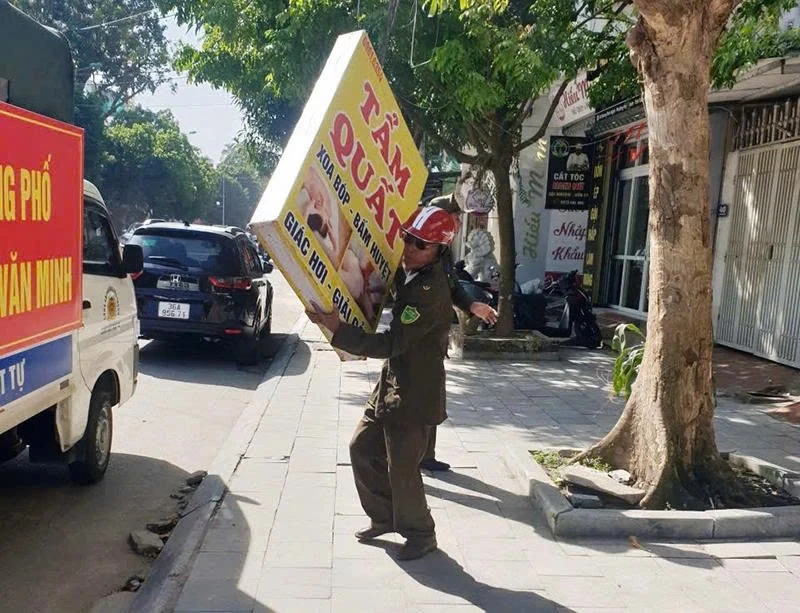 Phường Hạc Thành quyết tâm lập lại trật tự đô thị