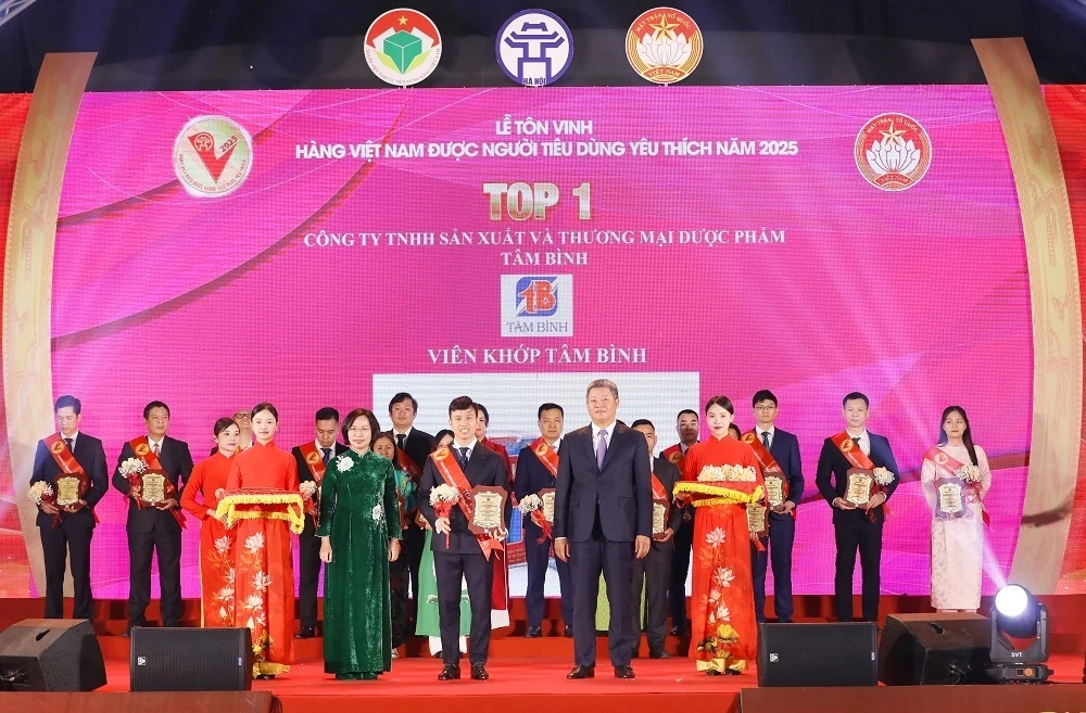 Viên khớp Tâm Bình, An thần ngủ ngon Tâm Bình đạt chứng nhận “ Hàng Việt Nam được người tiêu dùng yêu thích” năm 2025