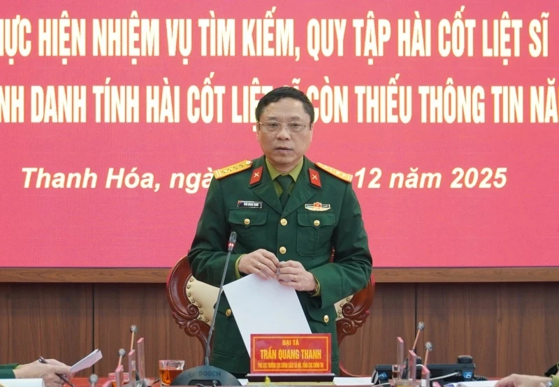 Thanh Hóa: Hơn 2.000 hài cốt liệt sĩ còn thiếu thông tin