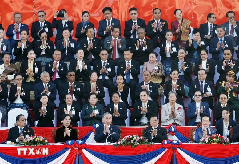 Tổng Bí thư Tô Lâm và Phu nhân dự Lễ kỷ niệm 50 năm Quốc khánh Lào