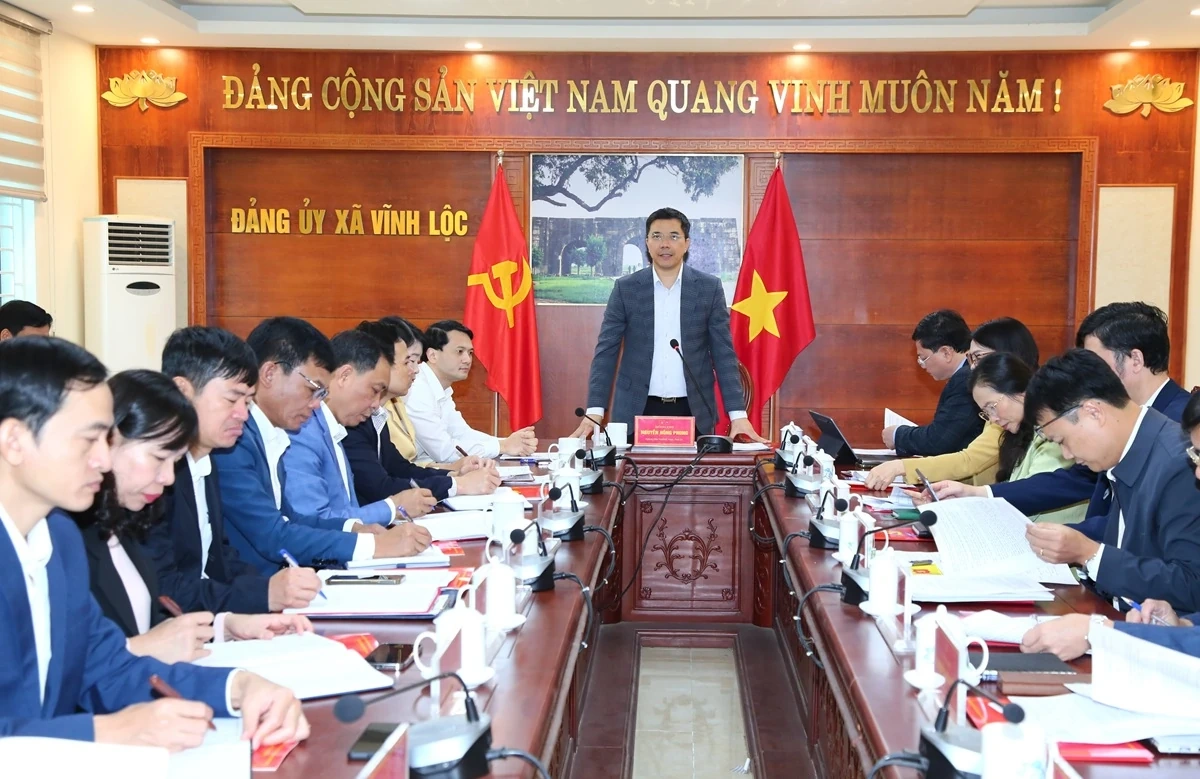 Phó Bí thư Thường trực Tỉnh ủy Nguyễn Hồng Phong thăm, làm việc tại xã Biện Thượng và Vĩnh Lộc