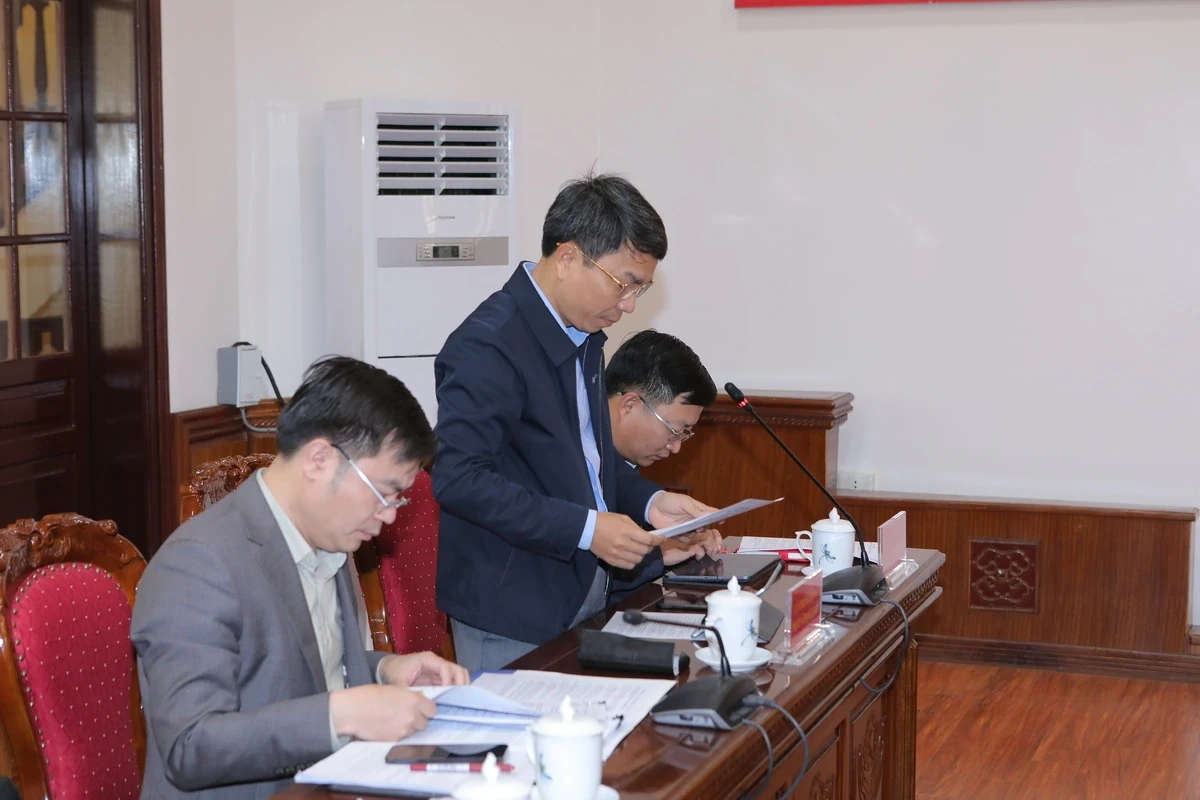 Ban Thường vụ Tỉnh ủy thảo luận các nội dung liên quan trực tiếp đến việc thực hiện nhiệm vụ năm 2026