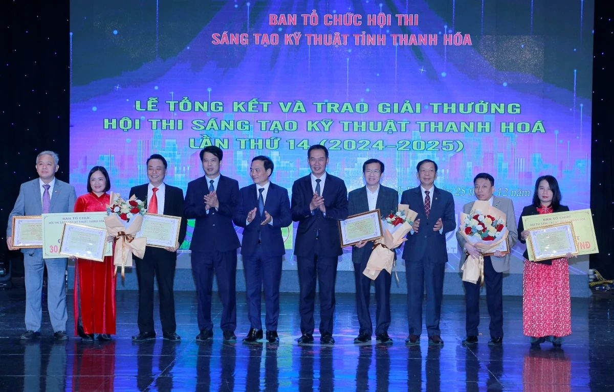 46 giải pháp xuất sắc đoạt giải Hội thi Sáng tạo kỹ thuật Thanh Hóa lần thứ XIV