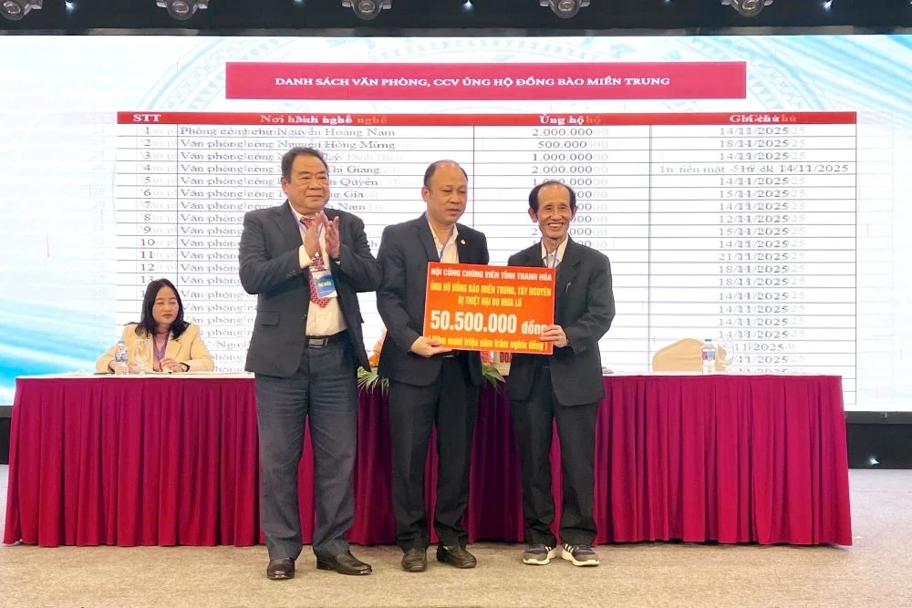 Đại hội Hội Công chứng viên tỉnh Thanh Hóa lần thứ IV, nhiệm kỳ 2025-2030