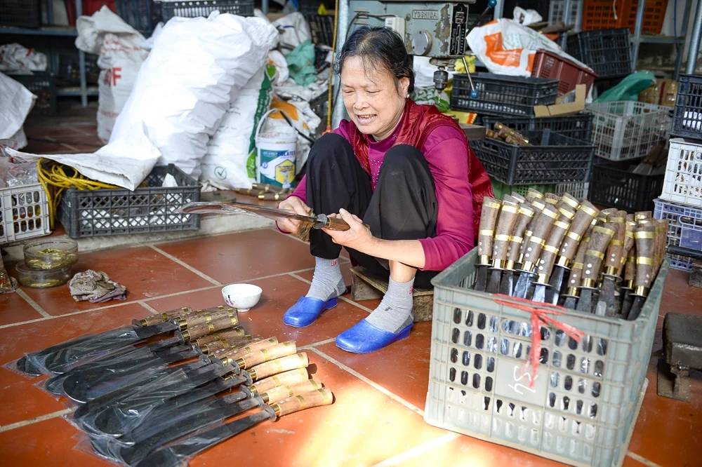 Làng rèn Tiến Lộc “đỏ lửa” vào mùa Tết