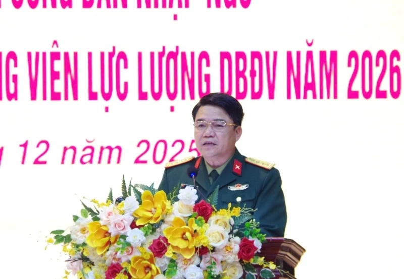 Hiệp đồng công tác tuyển quân và huấn luyện, diễn tập lực lượng dự bị động viên năm 2026