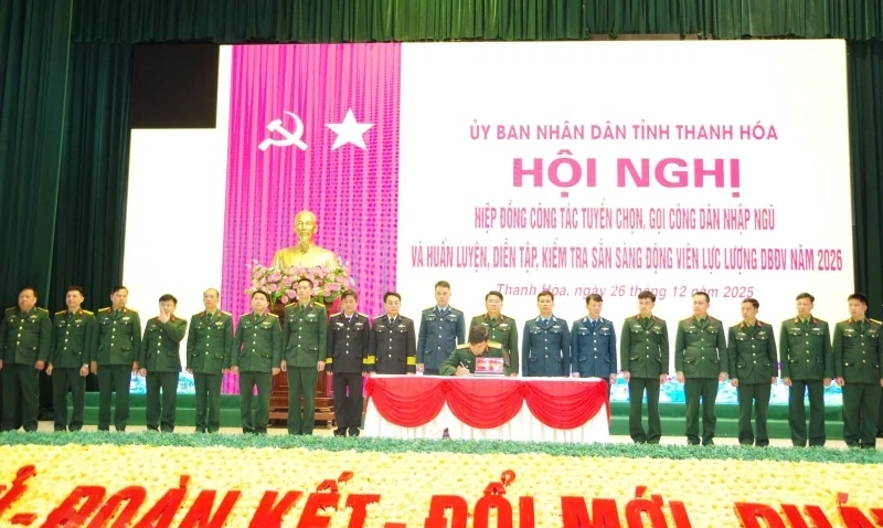 Hiệp đồng công tác tuyển quân và huấn luyện, diễn tập lực lượng dự bị động viên năm 2026