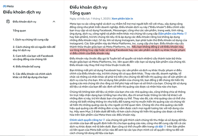 Zalo ép cập nhật điều khoản dịch vụ mới, không chấp nhận sẽ bị xoá tài khoản?
