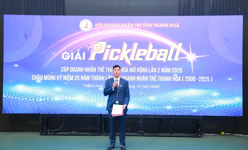 100 vận động viên tham dự Giải Pickleball Doanh nhân trẻ tỉnh Thanh Hóa
