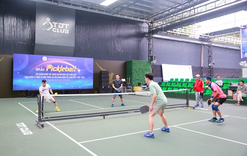 100 vận động viên tham dự Giải Pickleball Doanh nhân trẻ tỉnh Thanh Hóa