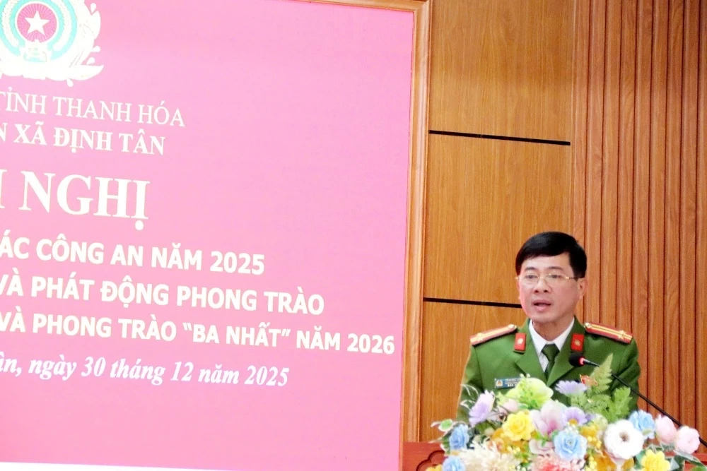 Xây dựng hình ảnh công an xã Định Tân trong sạch, vững mạnh, chính quy, tinh nhuệ và hiện đại