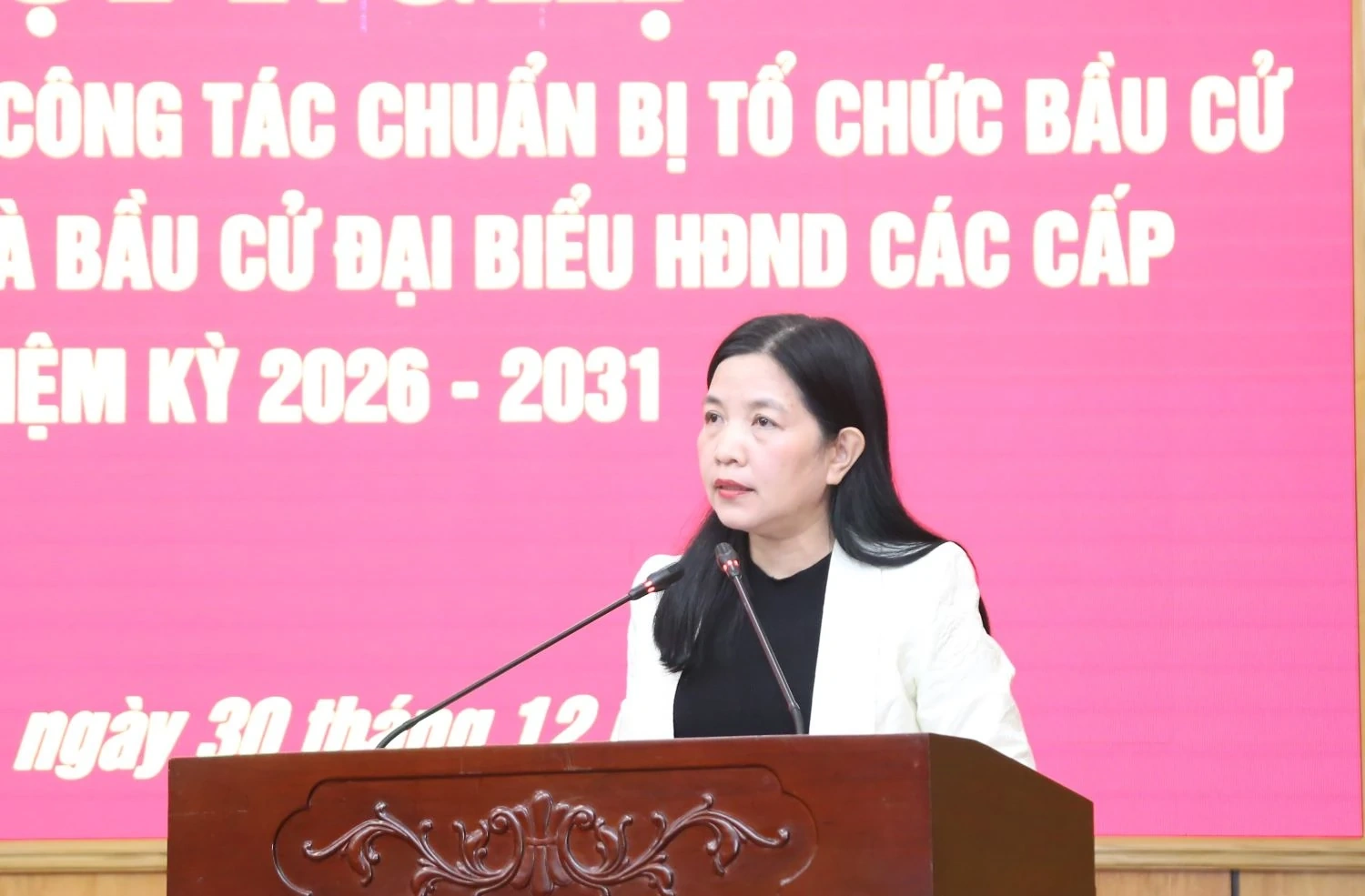 Tập trung thực hiện tốt các nhiệm vụ, yêu cầu đặt ra của cuộc bầu cử ĐBQH khóa XVI và đại biểu HĐND các cấp, nhiệm kỳ 2026-2031